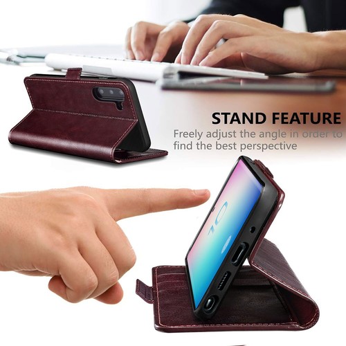 For Samsung Galaxy Note10/Note10+ Flip Wallet Leather Case Cover Glass Protector - Picture 14 of 33