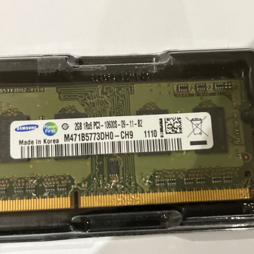 Samsung M471B5773DH0-CH9 (2GB DDR3 PC3-10600S 1333MHz SODIMM 204-pin) RAM Module - Picture 2 of 12