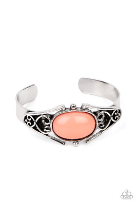 Paparazzi ~  Springtime Trendsetter Orange Cuff Bracelet ~  NEW RELEASE 2021 