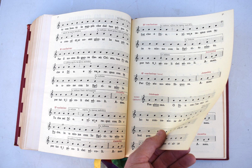 Antiguo libro litúrgico 'Missale Feriale Romano', latín e italiano, c.1965 (CU91) - Imagen 21 de 24