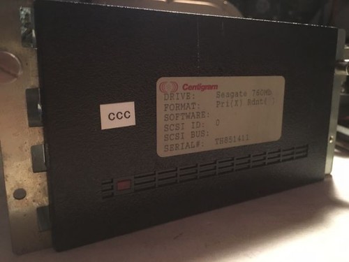 HDD 760MB, SCSI 50 PIN, FULL HEIGHT,5.25" WIDE , 94191-766,938002-002,SINGAPOR - Picture 4 of 4