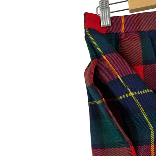 Vintage Lands' End 14 Wool Midi Skirt Made In Scotland Plaid Lined Womens READ - Picture 18 of 18