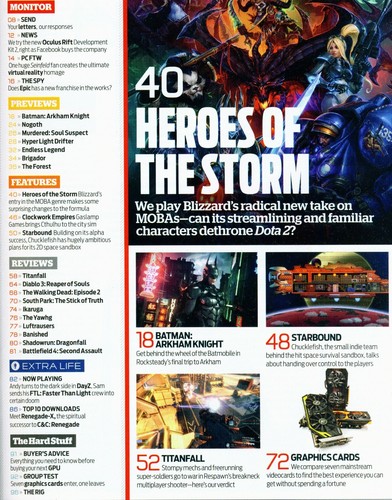 PC Gamer Magazine #253 June 2014 - Heroes of The Storm - Starbound - Batman - Picture 2 of 2