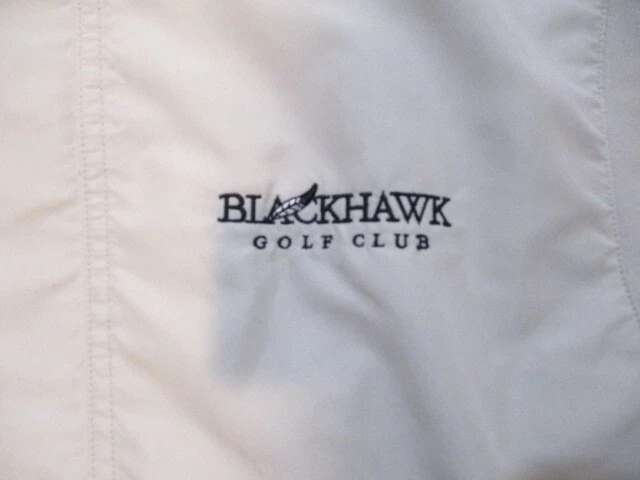 Slazenger Pullover Men's Medium Grey Golf Vest Blackhawk Golf Club 1/2 Zip Lined - Image 3 of 4