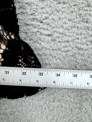 Adrianna Papell Dress Womens 10 Black Crochet Whimsigoth Dark Fairy Mystical - Picture 20 of 22
