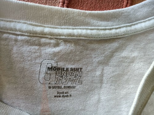 T-shirt Dynit Mobile Suite GUNDAM Otaku Bianca Taglia M cotone ORIGINALE SUNRISE - Foto 4 di 7