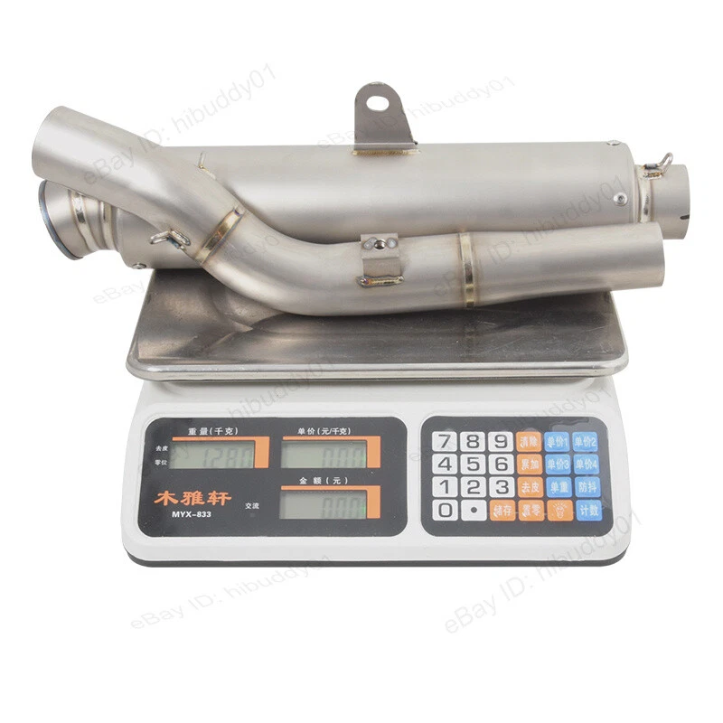 Tubo silenciador medio de aleación de titanio puntas de escape para Kawasaki KX250 KX250X 2021-2024 Foto 2 de 4