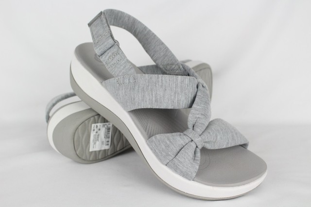 clarks grey sandals