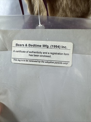 Rare Bears & Bedtime Mfg Teddy Bear Mrs Wood #17/100 Made Limited Edition - Picture 13 of 14