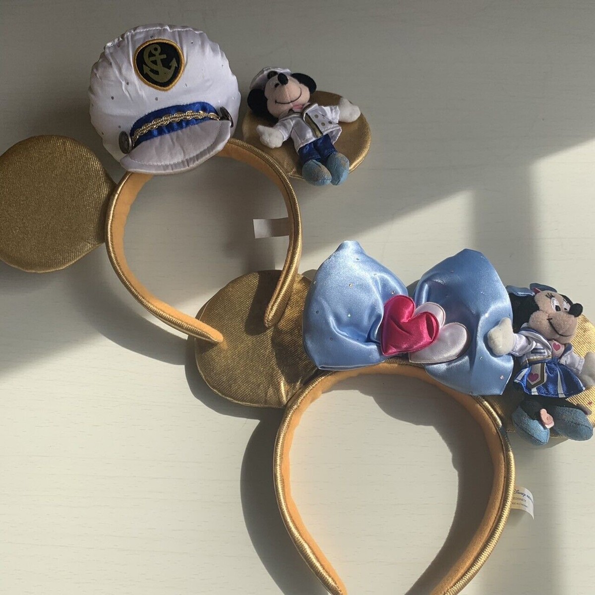 Tokyo Disney Sea Japan Authentic Ears Headband Minnie Mouse Sailor Mickey Blue s-l1200.png main image 4