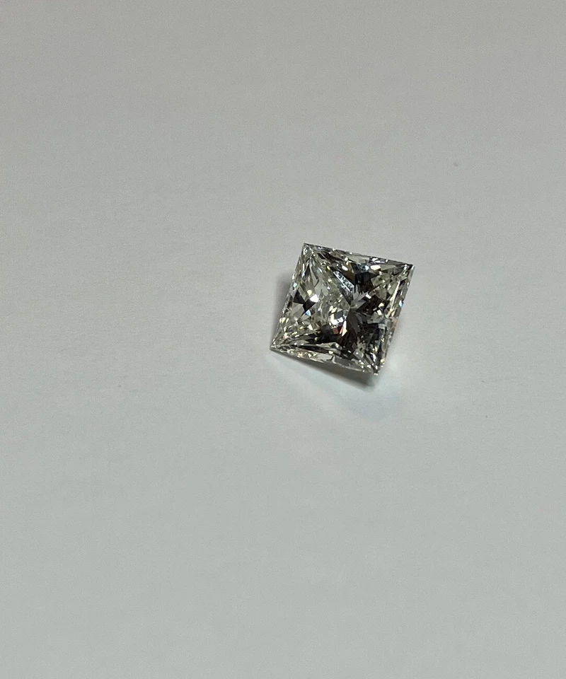 1 ct Princess Cut Natural Loose Diamond I SI-1 To SI-2 Very Good Cut Appraisal - Image 2 of 4