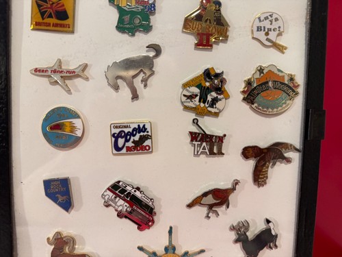 Vintage Konvolut 21 Pins gerahmt Set - Bild 5 von 13
