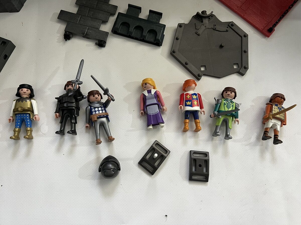 Playmobil Wolf Knights Castle Various Pieces + Extras, 7 Playmobil Wolf Knights Castle Various Pieces + Extras, 7