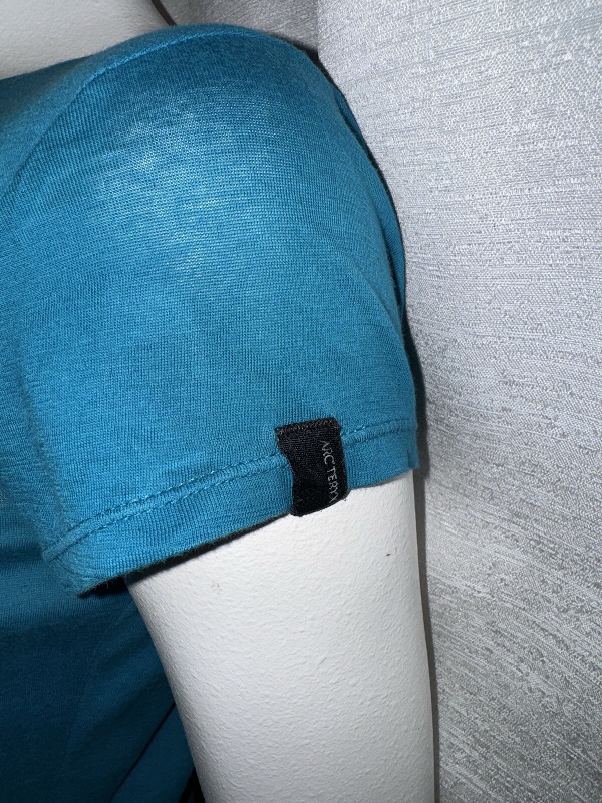 T shirt Arc'teryx girocollo manica corta logo grafico verde acqua TAGLIA M