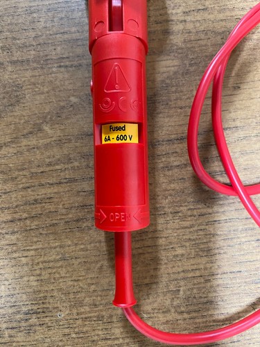 Sonda de prueba Electro PJP IP2X 6A, modelo 5801-IEC-CC-06A portafusibles (rojo) - Imagen 4 de 7