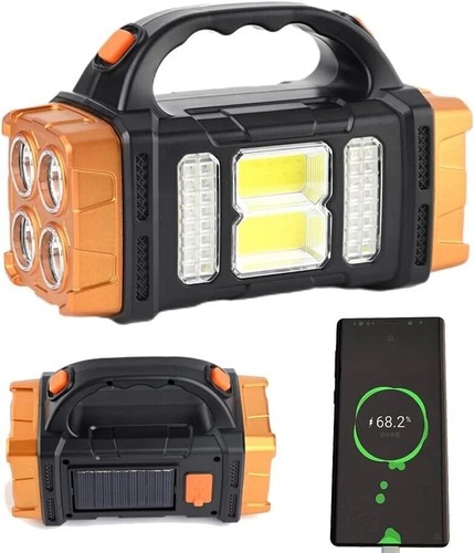 Linterna LED Solar USB Recargable Exterior Luz Camping Linterna Lámpara - Imagen 11 de 15