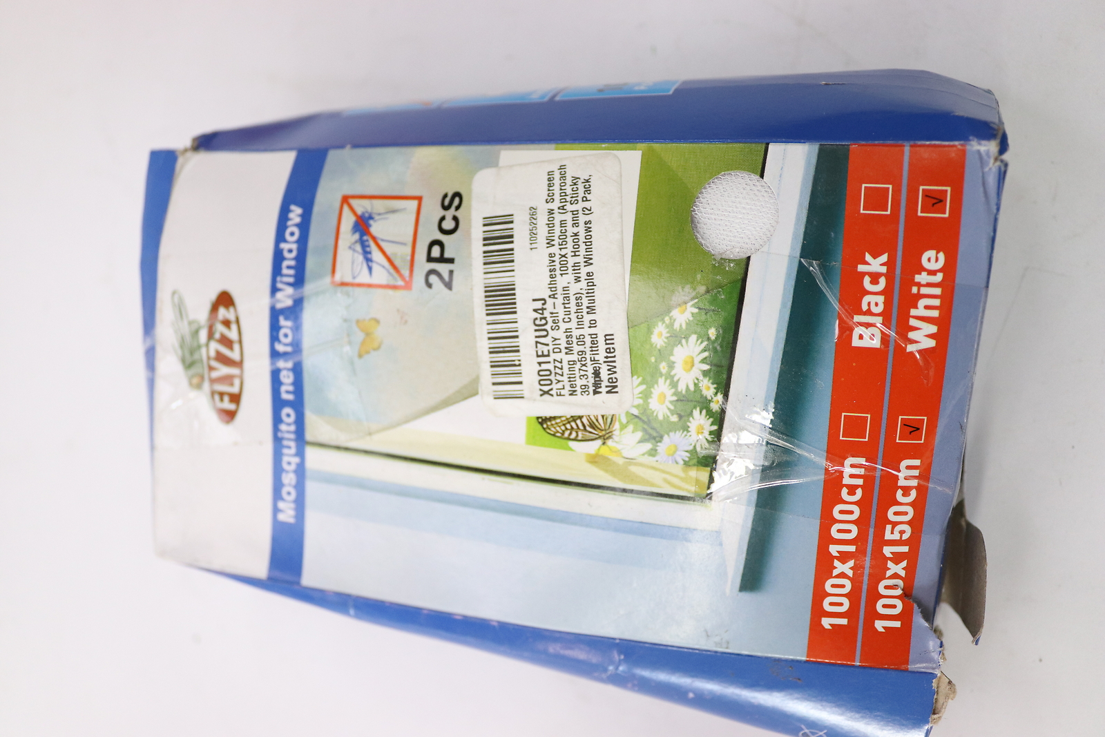 2 Pk Flyzz Diy Self Adhesive Window Screen Netting Mesh Curtain 100 X 150 Cm Ebay