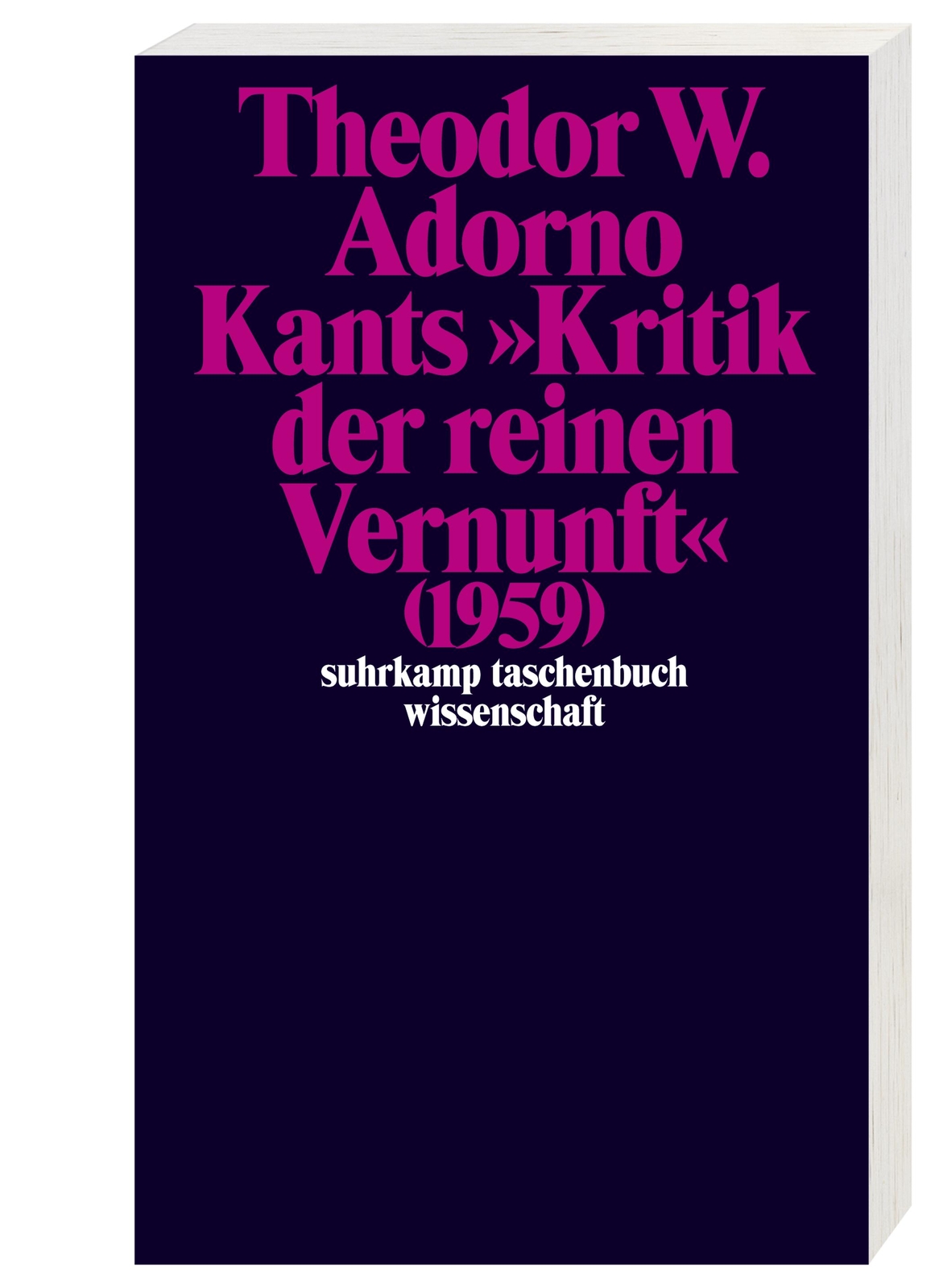 Thumbnail - Kants »kritik Der Reinen Vernunft« (1959) Band 4, Theodor W. Adorno