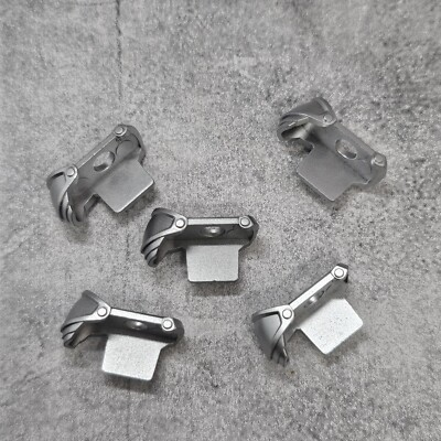 #ad 5pack Silver Shoulder Armor Blocks Accessories for Minifigures Gt6sa32 $3.95