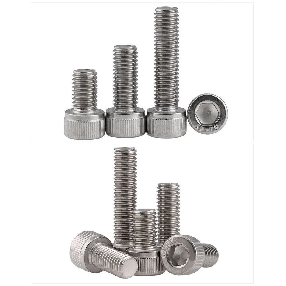 M9x1 M9x1,25 M9x1,5 mm Zylinderschrauben mit Innensechskant Schrauben A2 Edelstahl - Bild 4 von 4