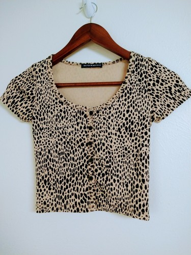 Brandy Melville Cheetah Print Cropped 