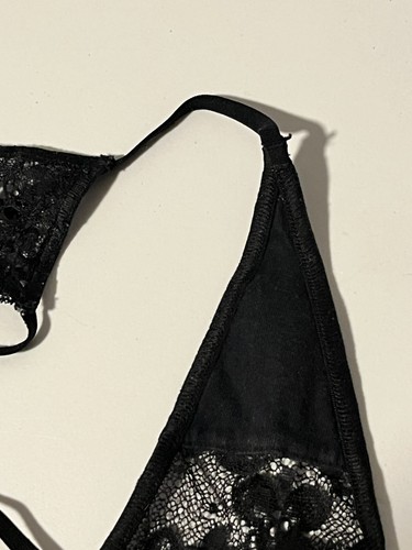 Vintage Victoria's Secret V-String "sehr sexy" schwarz Spitze Gr. Small (11/08) - Bild 6 von 6