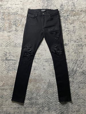 Amiri MX1 Black Bandana Denim jeans | eBay