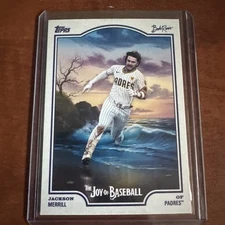 Jackson Merrill 2025 Topps X Bob Ross The Joy Of Baseball #39 San Diego Padres