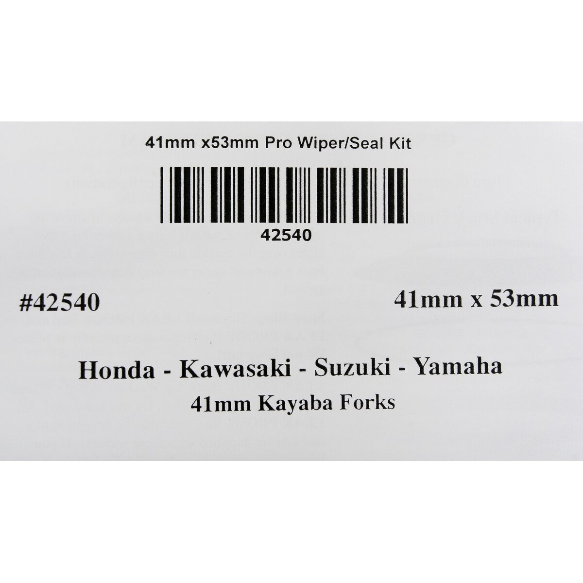 Leak Proof Pro Moly Fork Seal/Wiper Dust Cover Kit - 42540 | eBay