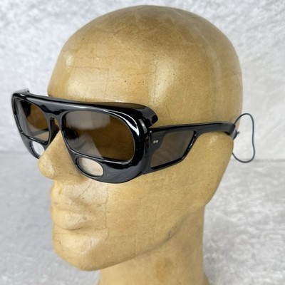 Fisherman Eyewear Sunglasses w/ +2.00 Magnifiers, Floatable, Black, w/ Pouch