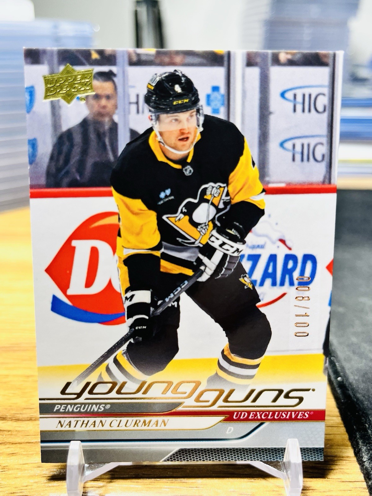 2024-25 Upper Deck Young Guns Exclusives #729 Nathan Clurman /100 Rookie RC