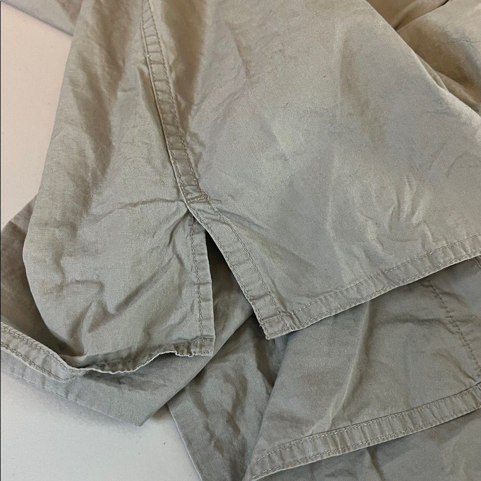 Structure Beige Cotton Button Down Casual Shirt S… - image 7