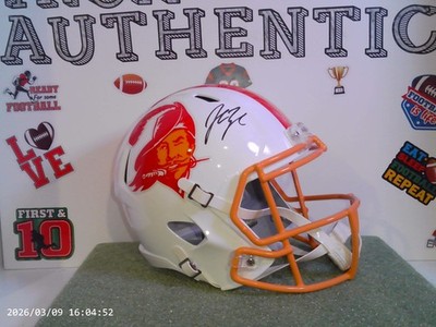 John Lynch F/S Signed Tampa Bay Buccaneers Throwback Replica Helmet Beckett COA