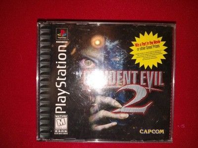 Resident Evil 2 Sony PlayStation 1 PS1 Black Label Complete CIB 2 Discs Manual