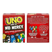 Mattel UNO SHOW 'EM NO MERCY Card Game (168 Cards) BRAND NEW UNOPENED