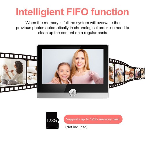 Smart Wifi Peephole Doorbell Viewer Video Camera 2-Way Audio Motion Detect 1PCS - Picture 13 of 23