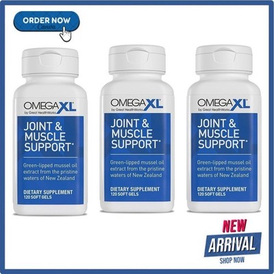 3pk Omega XL Caps 120 Green Lipped Mussel Omega-3 Joint Relief Latest