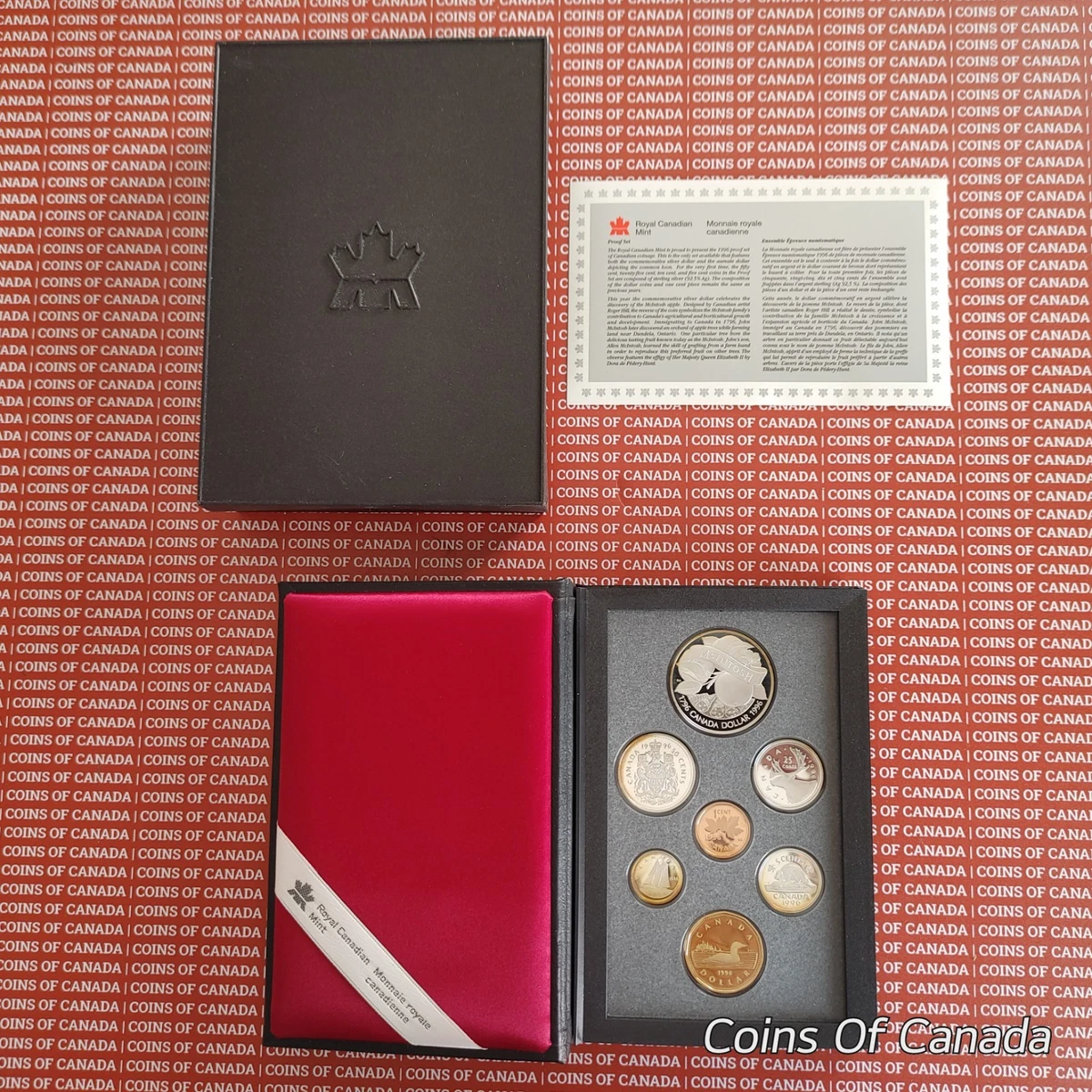 1996 Canada Silver Proof Set w/ Special McIntosh Dollar Prestige