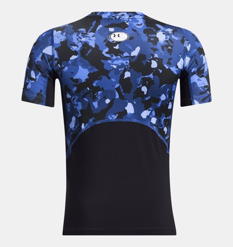 UNDER ARMOUR (UA) 'HeatGear® Armour' Youth XL Compression T-Shirt Prtd Blue NWT! - Picture 3 of 8