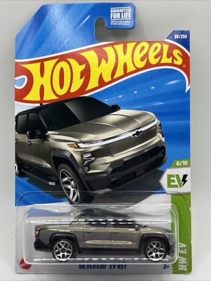 Hot Wheels Chevy Silverado EV RST  HW EV Series  6/10 Gray/Silver/Black 1/64