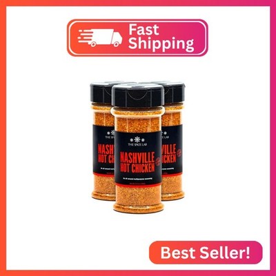 The Spice Lab Nashville Hot Chicken Seasoning - All Purpose Spicy Dry Rub for Fr