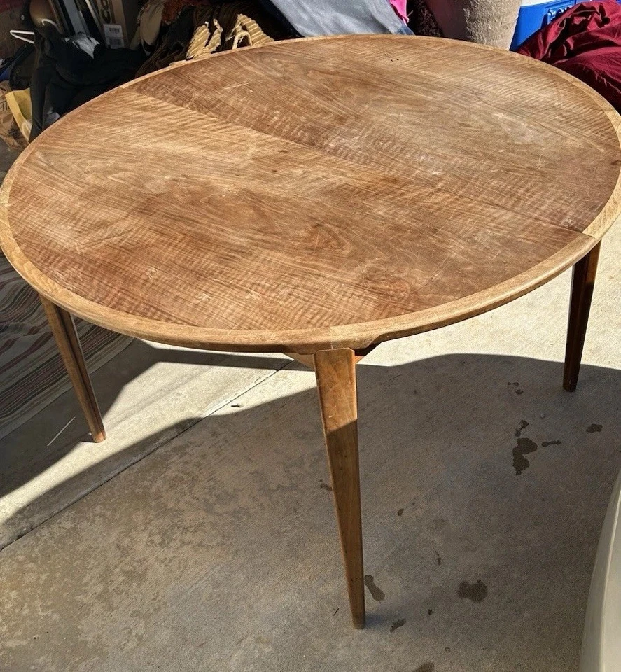 ¿Teca moderna danesa de colección? Brasileño? Mesa de comedor Hansen Extension 3 hojas Foto 2 de 4