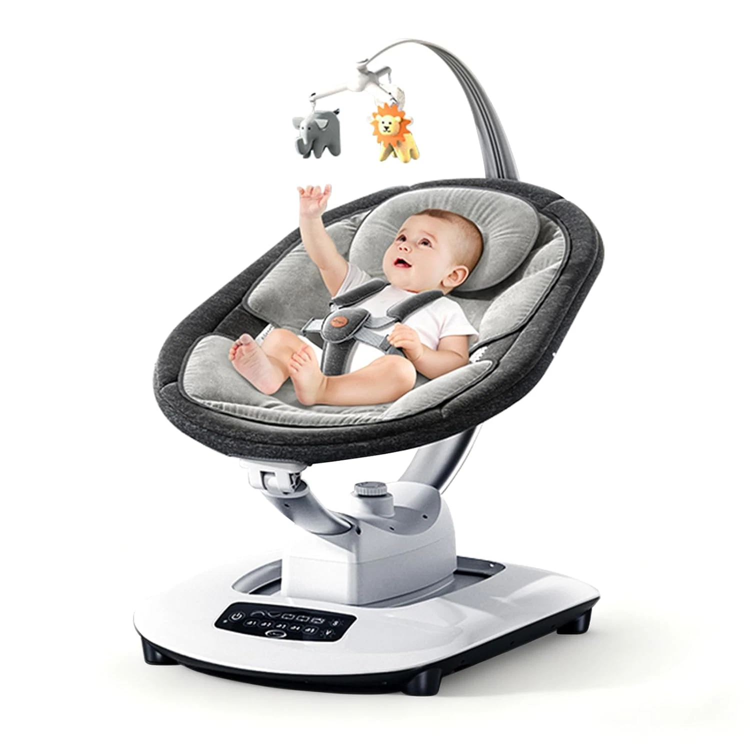 Multi-Motion Baby Swing with 5 Speeds, 360° Rotation & Lullabies