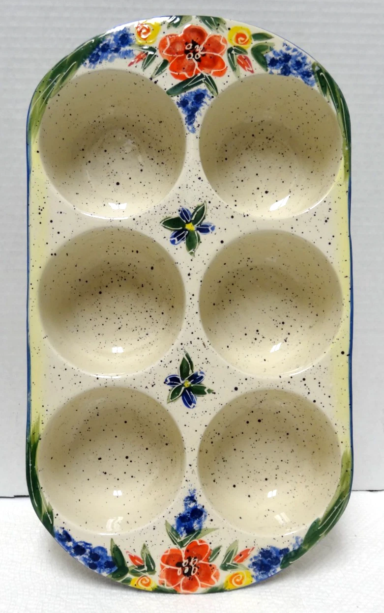 Julie Ueland Floral Bakeware XL Muffin Pan!!!