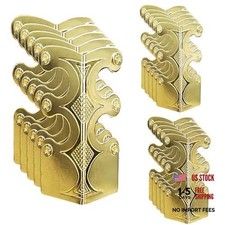 Solid Brass Skirting Board Corner Protectors - Baseboard Corner - 15 PCS