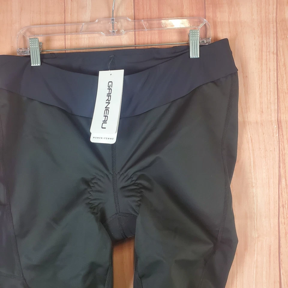 Pantalones acolchados Garneau Solano 3 gamuza para mujer talla XL negro poliéster cintura Foto 2 de 4