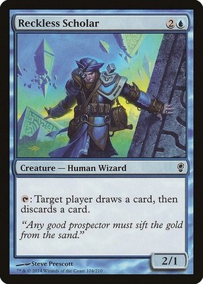 Reckless Scholar 104 Common Conspiracy Magic: The Gathering Near Mint