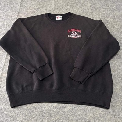 Vintage Jerzees HOODIE MEN'S MED Black Graphic Hoodie Funny Duck Print Pullover