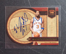 2009-10 Panini Crown Royale Majestic Signatures TM Tracy McGrady 1/25 AUTO SSP