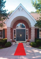 Movie Night Red Aisle Runner 24 in × 15 ft Red Carpet Event Runner Wedding Ru...